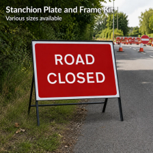 Road closed sign