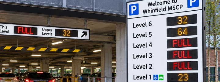 A Multi Storey Car Park Entrance Sign