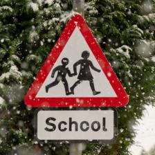 School children road sign