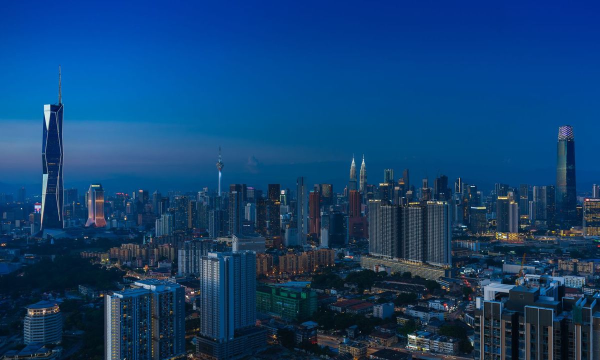 A city view of Malaysia