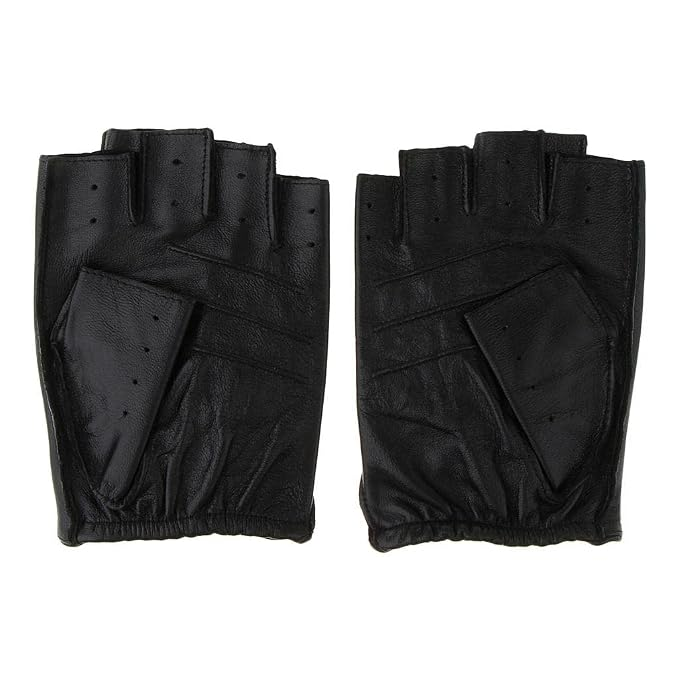 Fingerless gym gloves