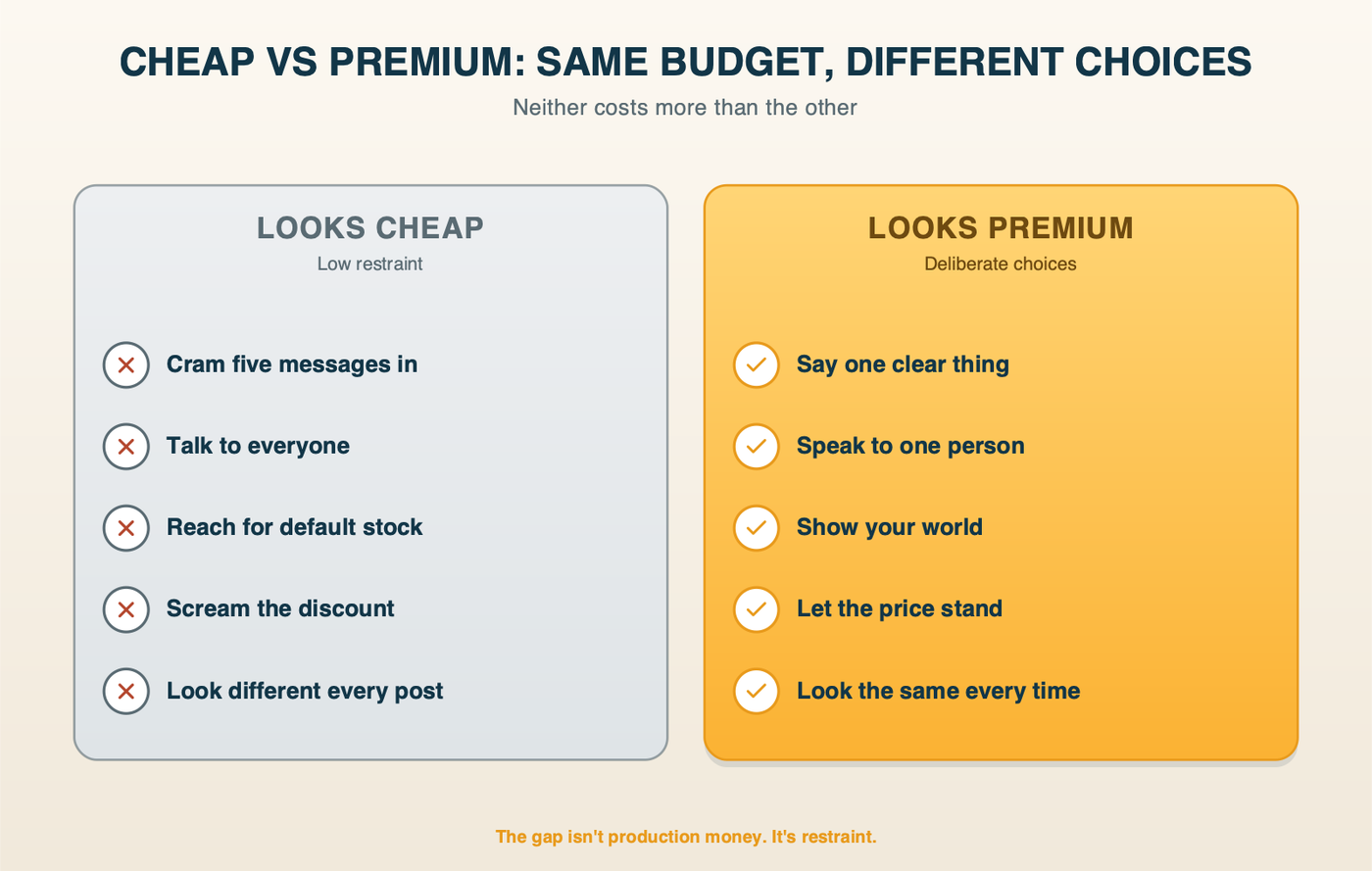Cheap vs Premium: Same Budget, Different Choices