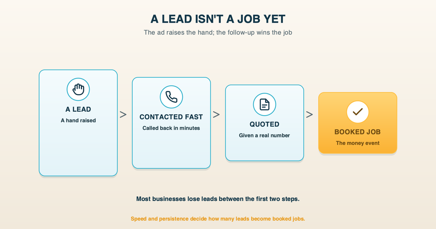 A Lead Isn't a Job Yet