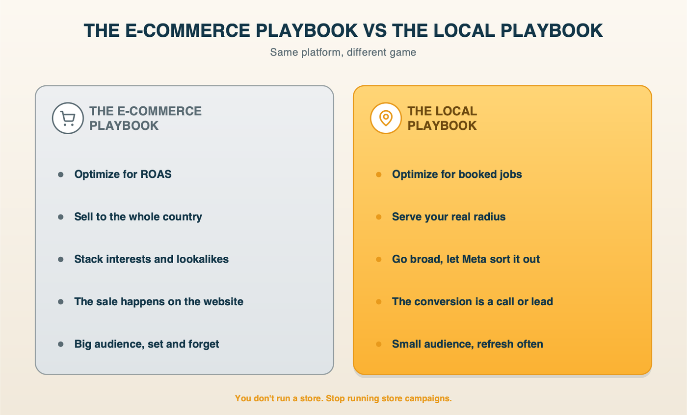 The E-Commerce Playbook vs the Local Playbook