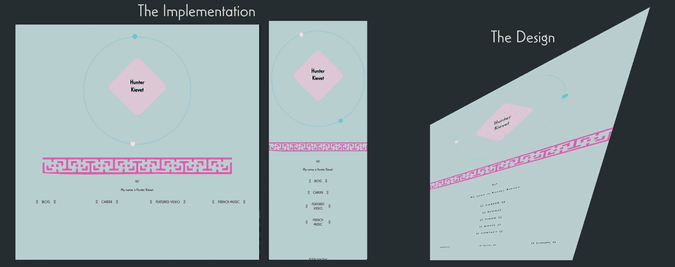 Desktop, mobile, mobile-first-design of new site.
