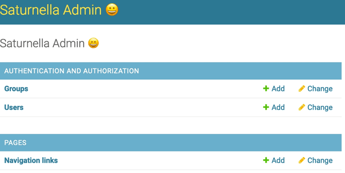 Django Admin Interface