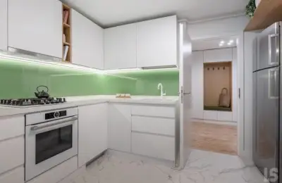 2-Bedroom Apartment Design Inspired by Pharmacy Cleanliness and Order