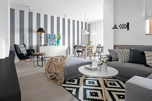 Amenajare in 80 mp excelent realizata in stil nordic