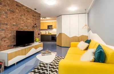 Studio Apartment in Bucharest Transformed into a Two-Bedroom Apartment