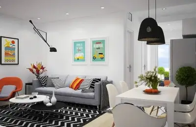 Scandinavian Style Apartment: Simplicity, Art, and Color