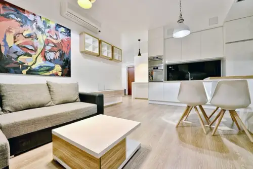 Apartament de 70 mp amenajat intr-o mansarda