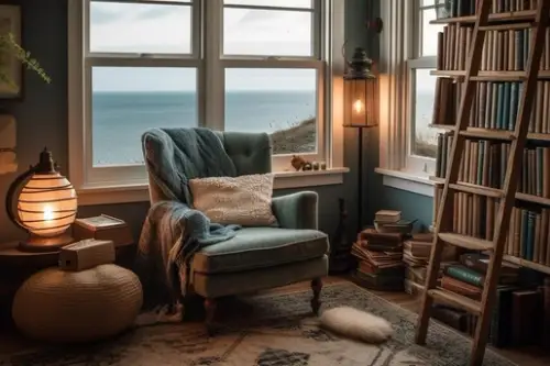 Cele mai potrivite tipuri de fotolii pentru o bibliotecă în stil nordic