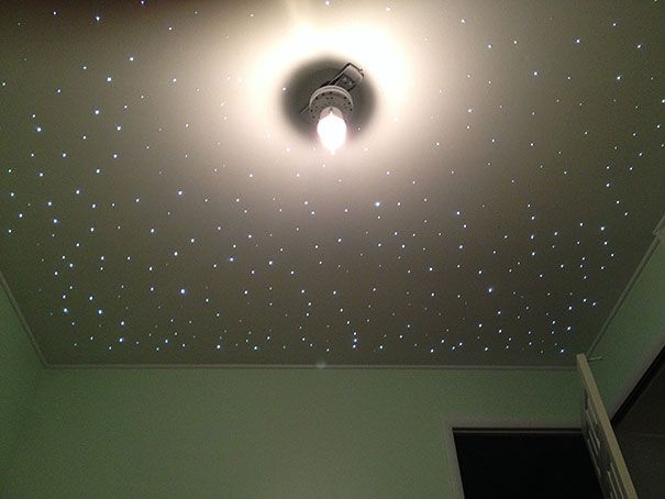 Ceiling Full of "Stars" - A Father's Creation for His Son's Room