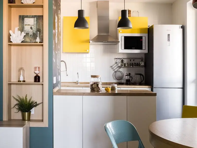 Cum a fost transformat un apartament de doua camere pentru o familie cu un copil