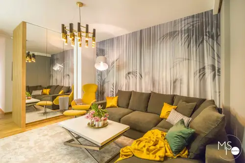 Apartament luminos de 3 camere Stil contemporan cu accente scandinave