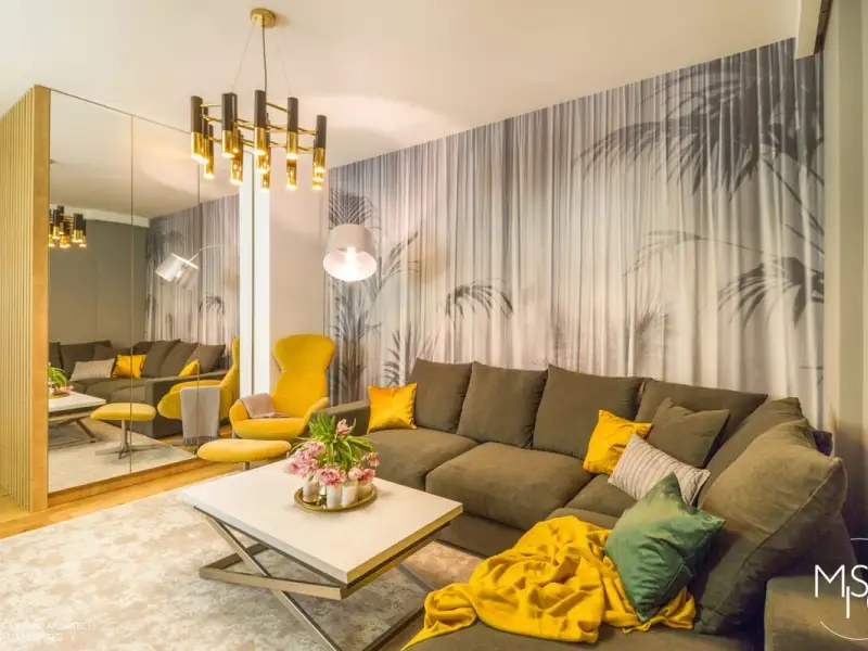 Apartament luminos de 3 camere Stil contemporan cu accente scandinave