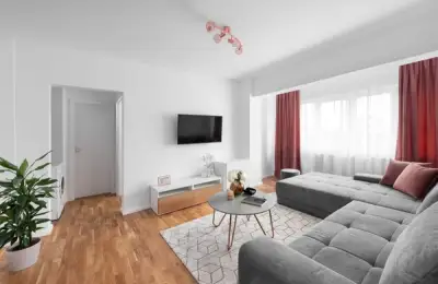 Minimalist Design with Bold Color Accents | 45sqm Apartment