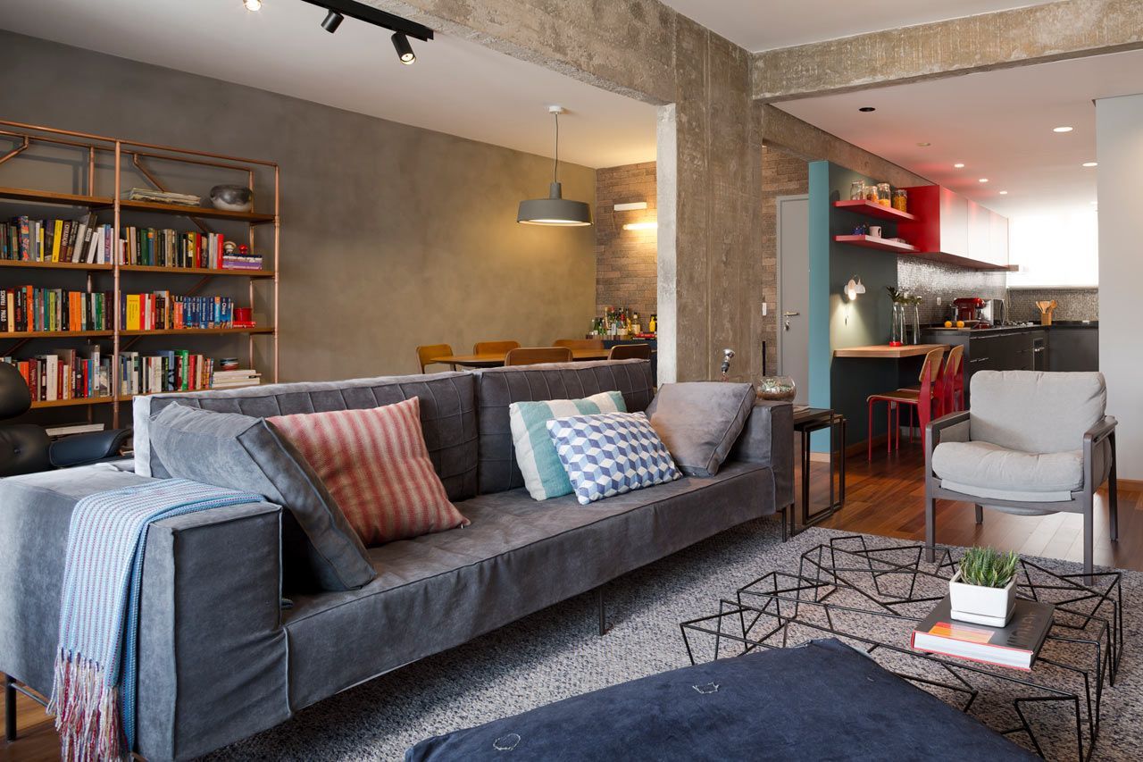 Apartament din Sao Paulo, neconventional si plin de culoare