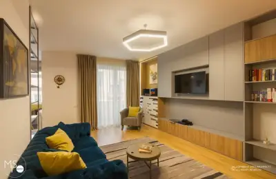 Masculine Line Design in a 67 sqm Bucharest Apartment