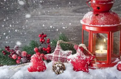 Holiday Decorations with Candles
