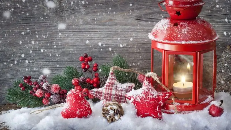 Holiday Decorations with Candles