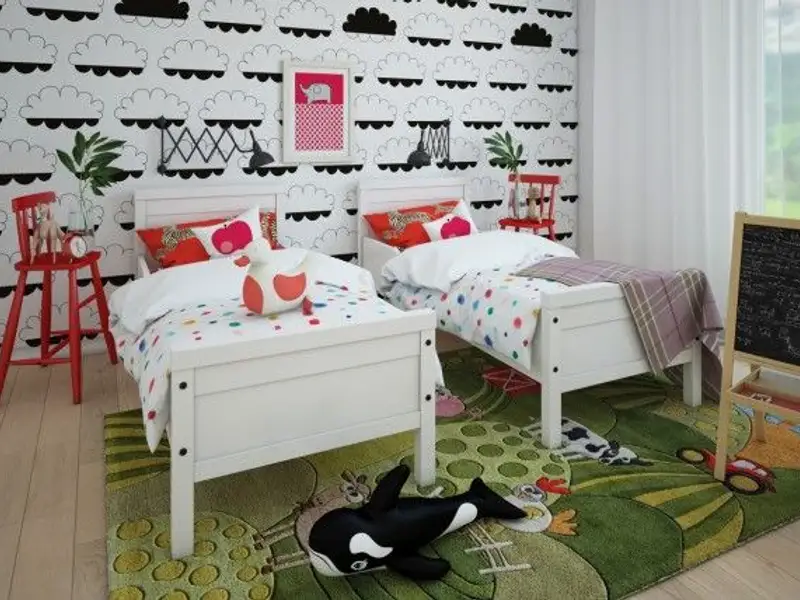 Amenajarea camerei copiilor cu modele creative de tapet