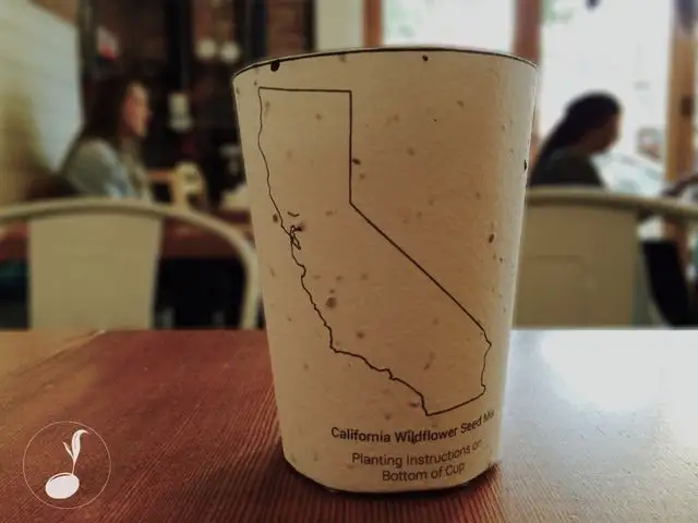 Biodegradable Cup: Drink a Coffee = Plant a Tree
