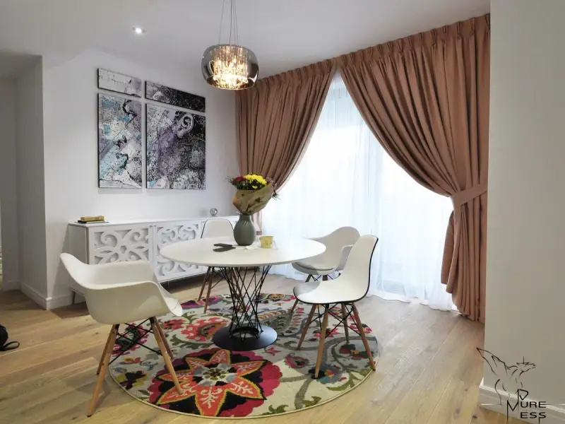 Amenajarea unui apartament de 50mp cu accente feminine