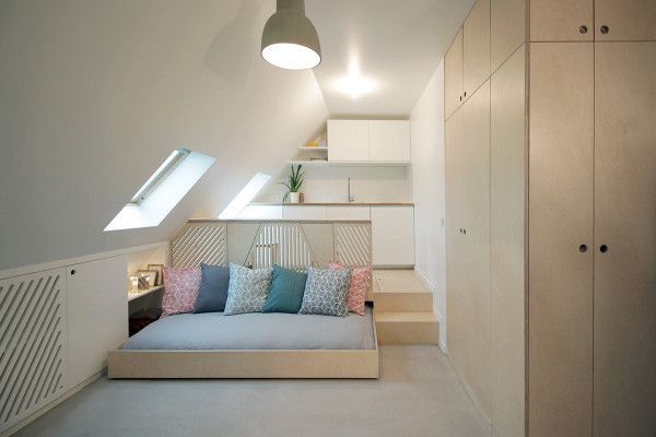 A 15 sq m Attic Transformed into a Modern Living Space