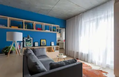 New Yorker Loft Interior in a 52 sqm Bucharest Apartment