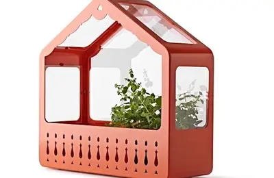 Plant Stand Shaped Like a House for Your Windowsill