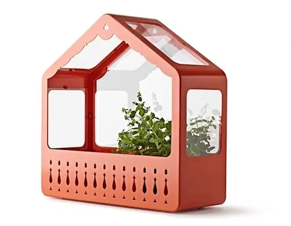 Plant Stand Shaped Like a House for Your Windowsill