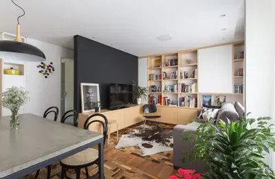 A Modern Warm Design for 70 sqm