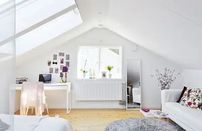 Bohemian Scandinavian Attic Apartment Design