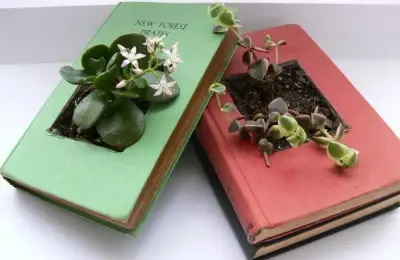 How to Make Flower Pots from Old Books