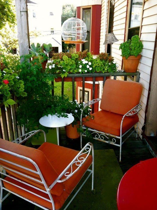 Spatii verzi amenajate in balcon