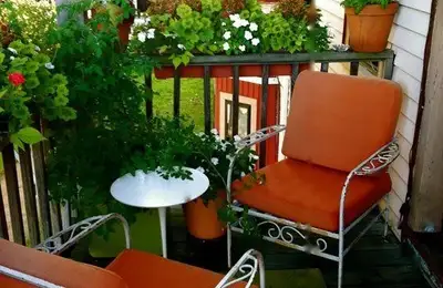 Green spaces designed on balconies