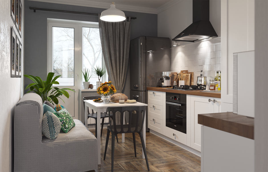 Apartament de 50 mp  model de amenajare pentru un interior functional