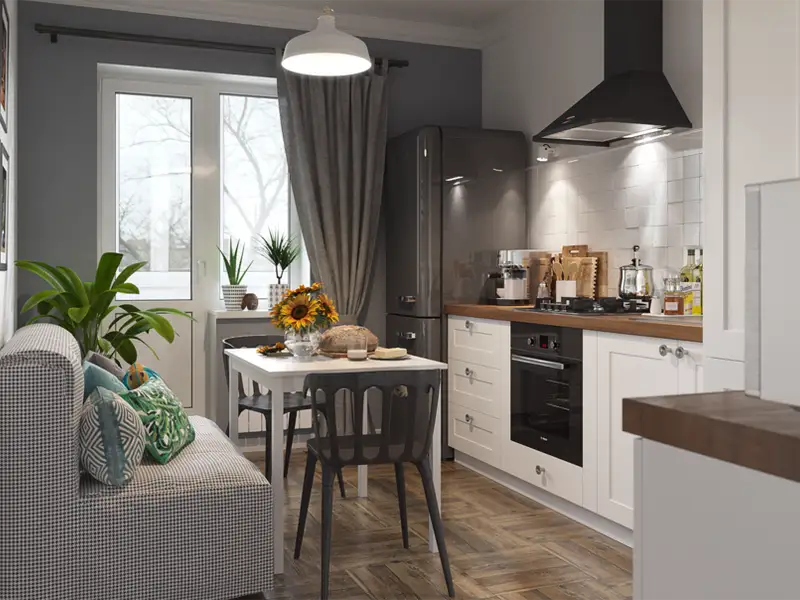 Apartament de 50 mp model de amenajare pentru un interior functional