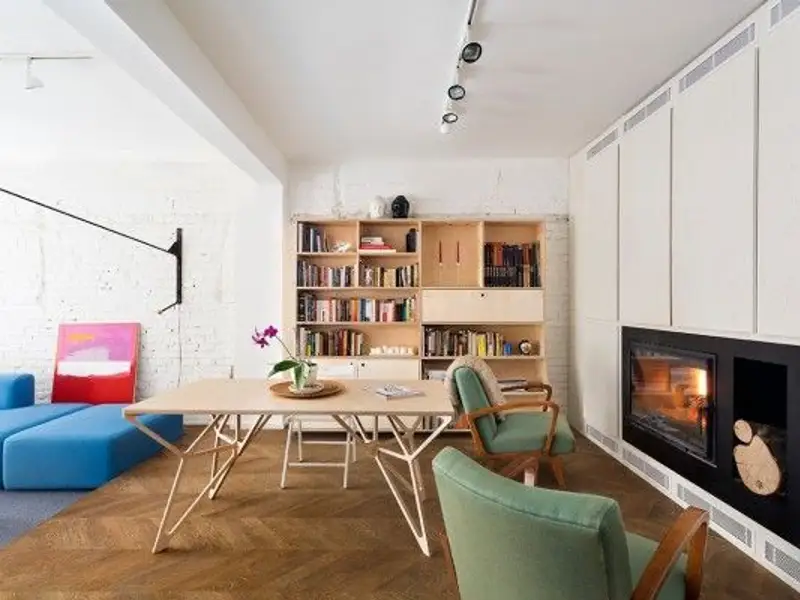 Amenajare de apartament cu multiple spatii de depozitare