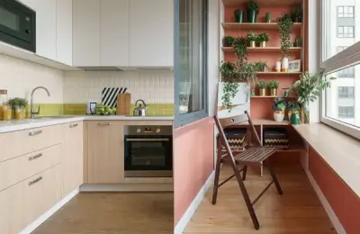 Scandinavian Style with Bold Color Accents in a Studio Apartment Design