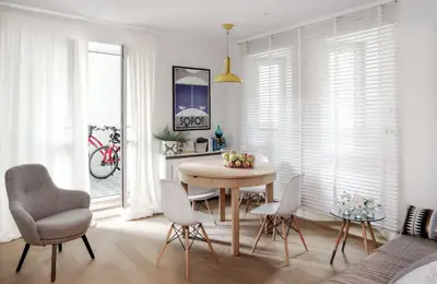 Clean and Bright Design in a 55 sq m Apartment