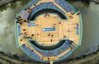 Romanian City Enters Guinness World Records for Largest PET Bottle Bridge
