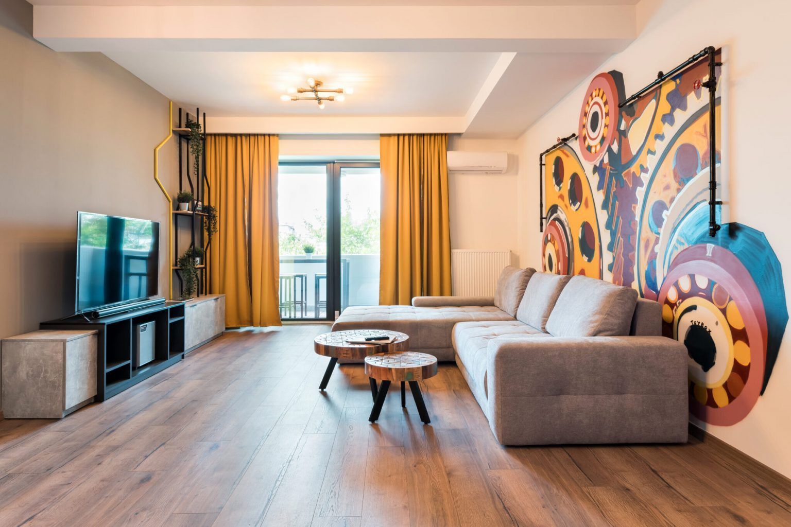 Industrial Style Design for a 100 sqm Apartment in Bucharest