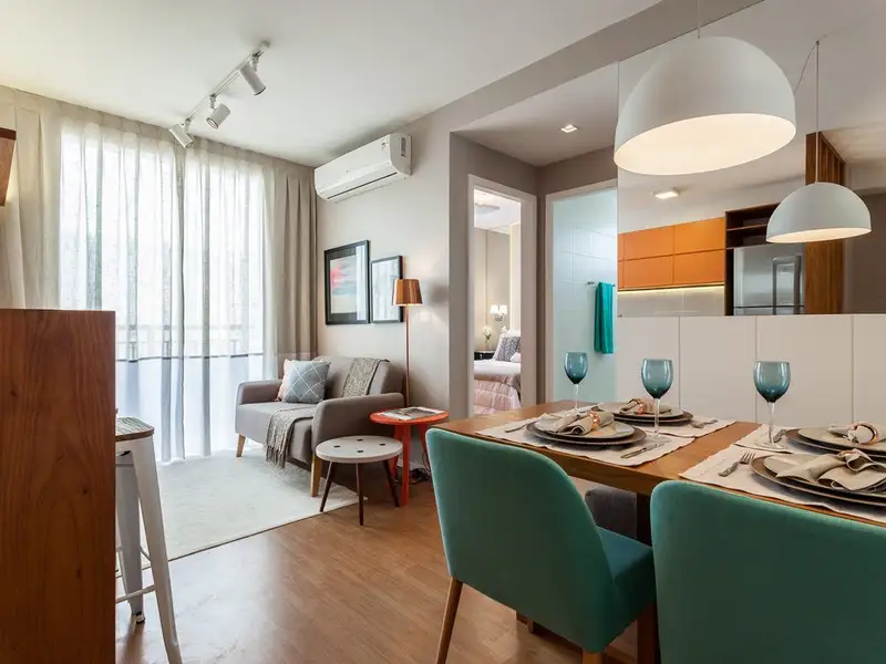 Apartament de 44 mp amenajat functional pentru o familie cu 2 copii