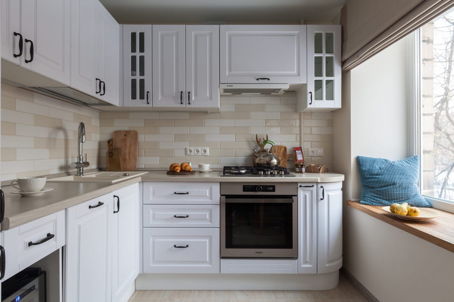 Spatiu scandinav cu accente feminine pentru un apartament de 2 camere si 38 mp