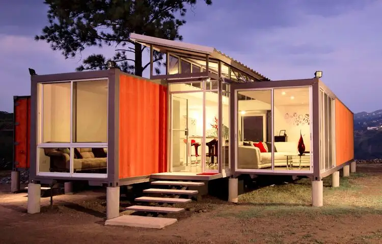 Modern Home Built from Two Containers