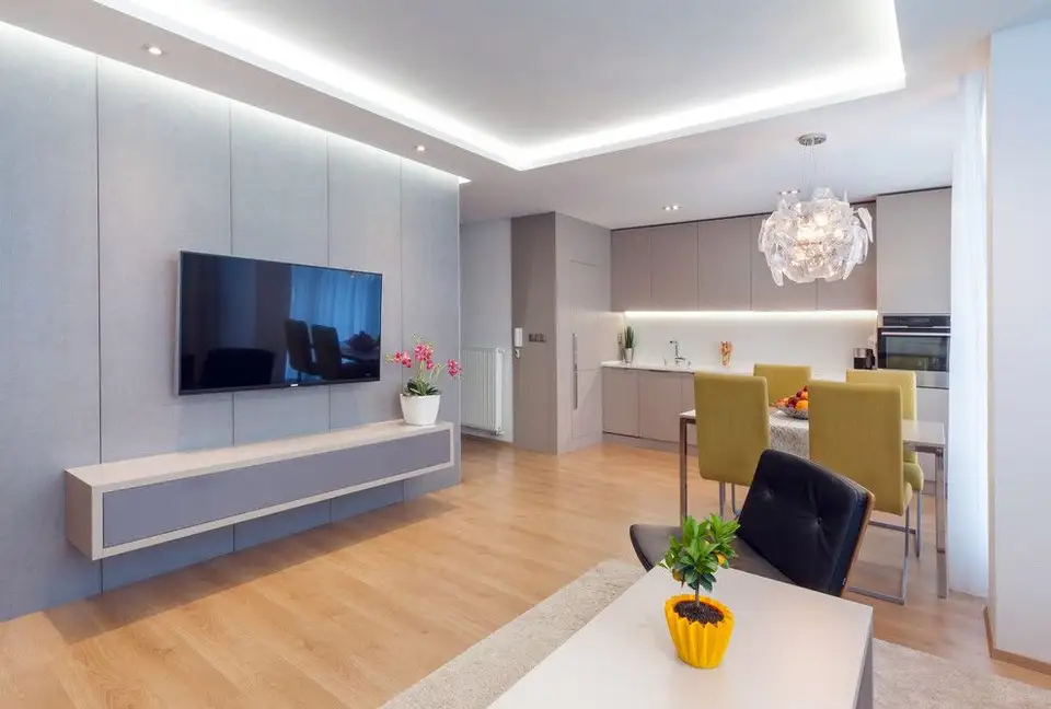 Minimalist Design and Neutral Colors in a Two-Bedroom Apartment