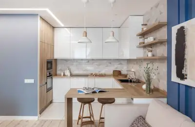 Modern Design in Blue and Gray Tones