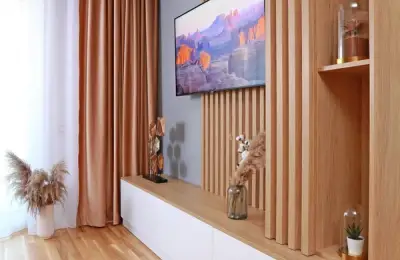 Modern Design with Plenty of Wood and Pastel Colors